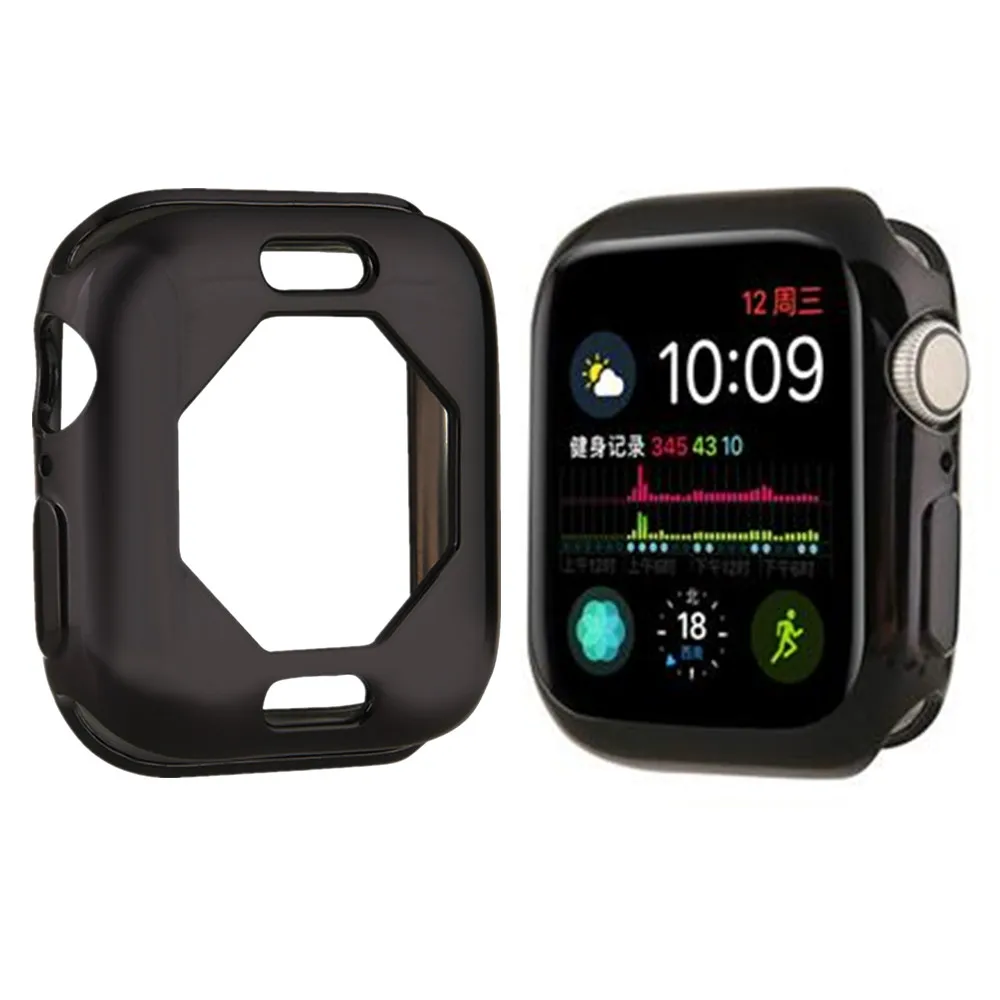 Мягкий защитный чехол из ТПУ для Apple Watch 40 мм 44 защитная рамка iWatch 4 | Наручные часы
