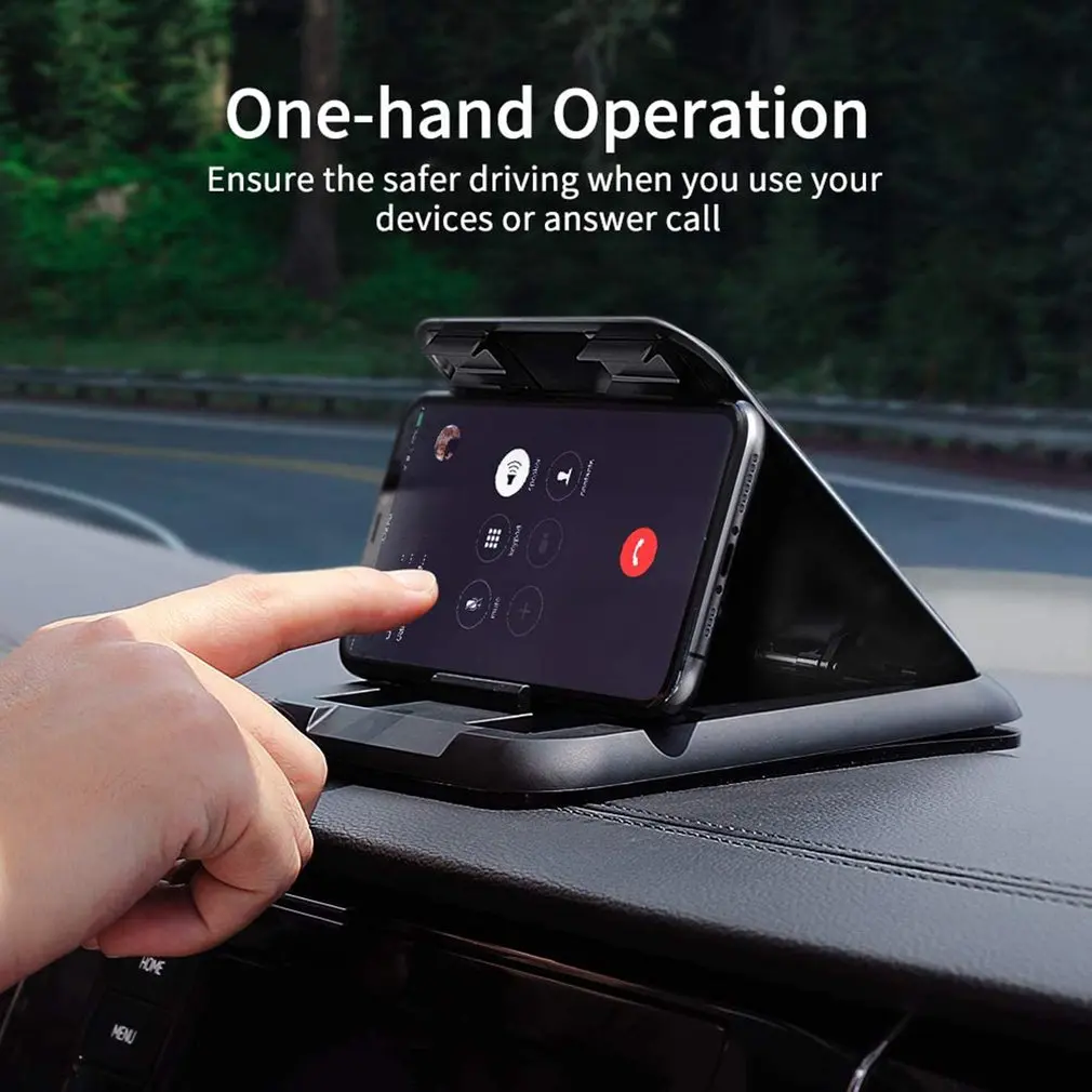 

Phone Car Holder Mount Dashboard Cell Phone Holder For Car Universal Anti-Slip Silicone Suction Pad Dashboard Mount Stand