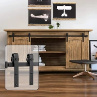 haccer sliding door hardware drawer slides kit for double door tv stands wardrobe cabinets slide