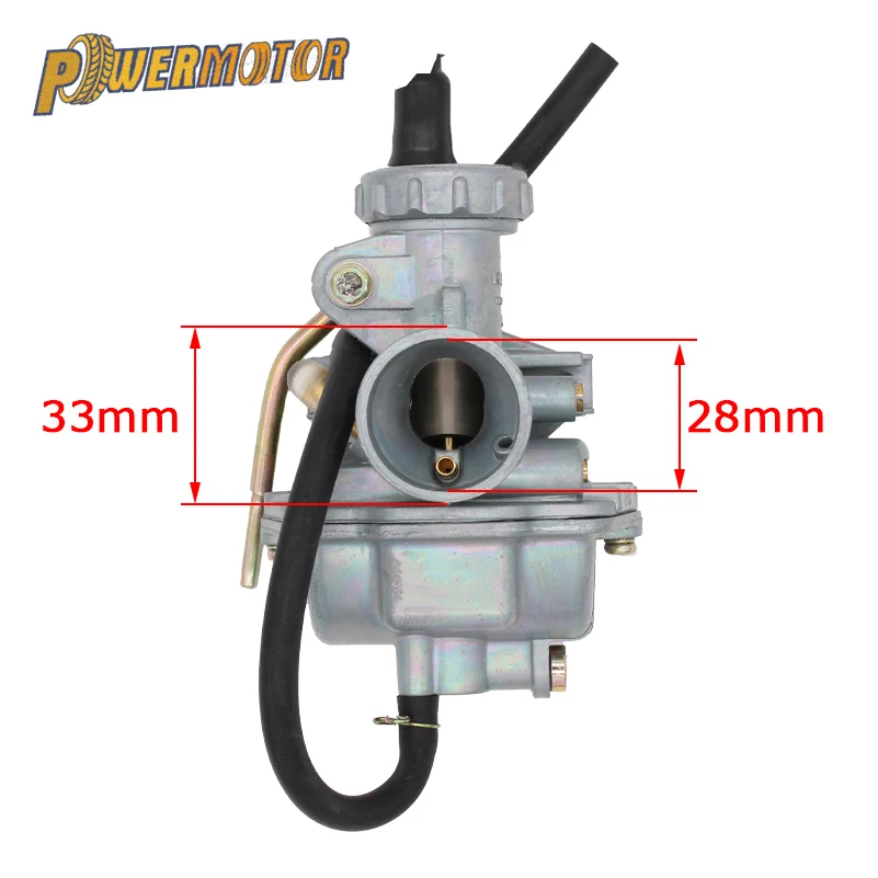 

Motorcycle Carb Carburetor PowerMotor Hand Choke Motorcross PZ16 16mm For 50cc 70cc Pit Dirt Vike Motorcycle Atv Quad