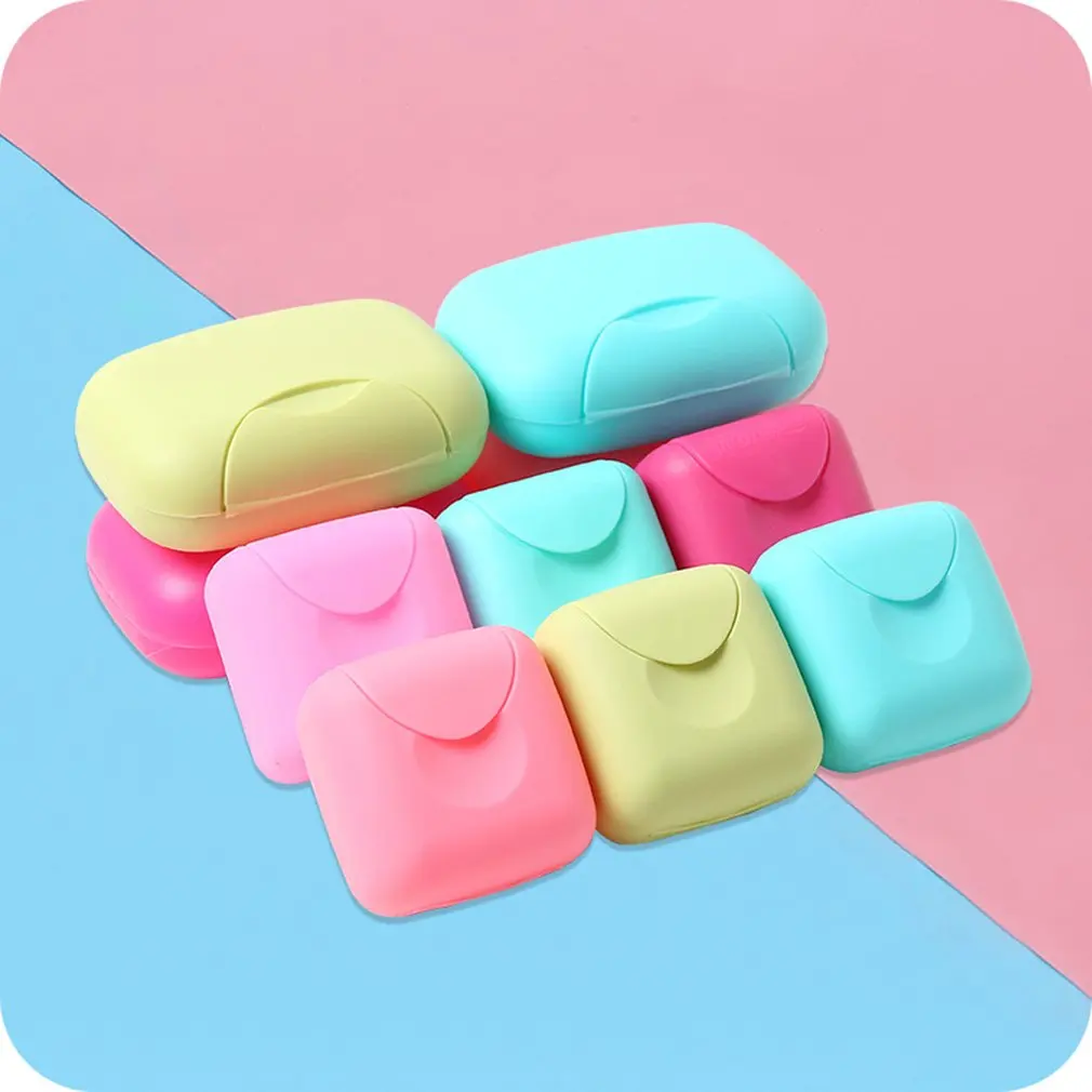 Путешествия мыло ручной работы в коробке чехол посуды Водонепроницаемый