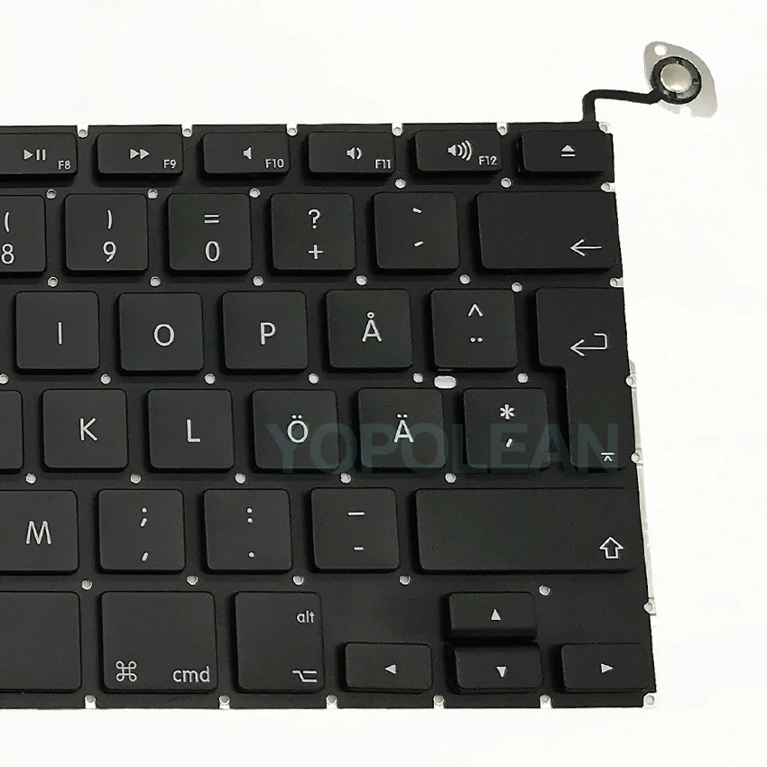 Клавиатура A1278 для Macbook Pro 13 дюймов Шведский стандарт 2009 2010 2011 2012|Клавиатуры