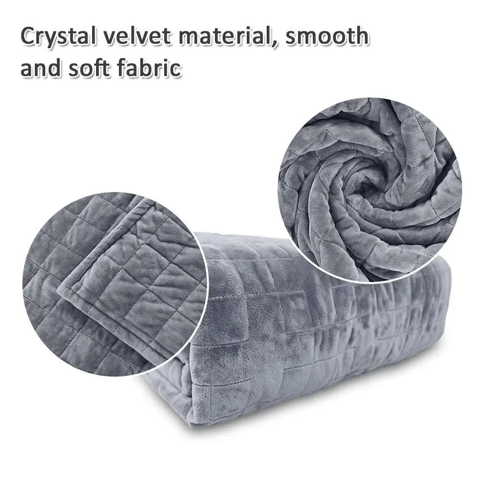 Съемное утяжеленное одеяло чехол супер мягкое двухстороннее квадратное