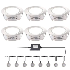 Встраиваемый светодиодный светильник из нержавеющей стали, комплект водонепроницаемого напольного освещения для ландшафта, лестницы, 12 В постоянного тока, IP67