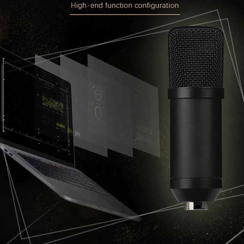 

BM700 Condenser Microphone Portable Live K Song Computer Game with Noise Reduction Recording 192KHz USB Microphone Stand