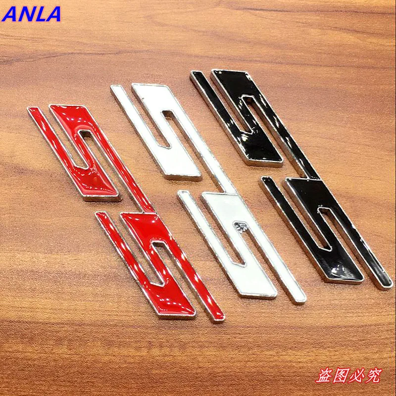 1 шт. 3D автомобильный значок эмблема черный логотип SS наклейка для Chevrolet Cruze Aveo