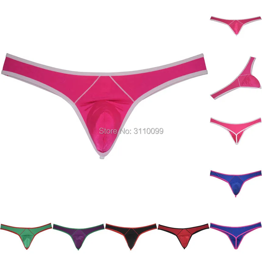 Мужские Блестящие стринги с эффектом объемного блеска нижнее белье хипстерские