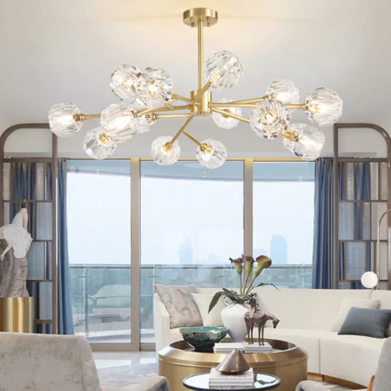 Новинка 2019 потолочный светильник с хрустальными шариками дизайнерские люстры в