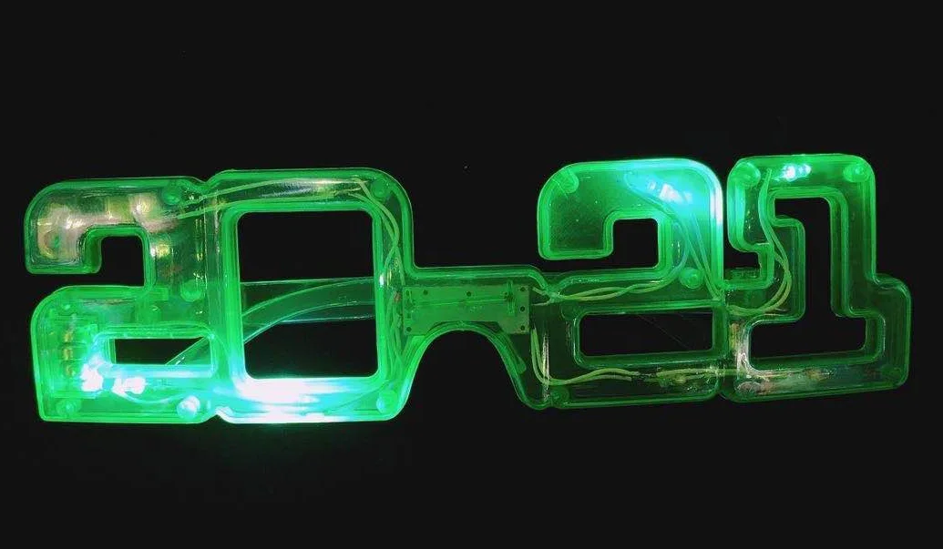 СВЕТОДИОДНЫЙ мигающий светящийся светильник очки 2021 костюм косплей вечерние на