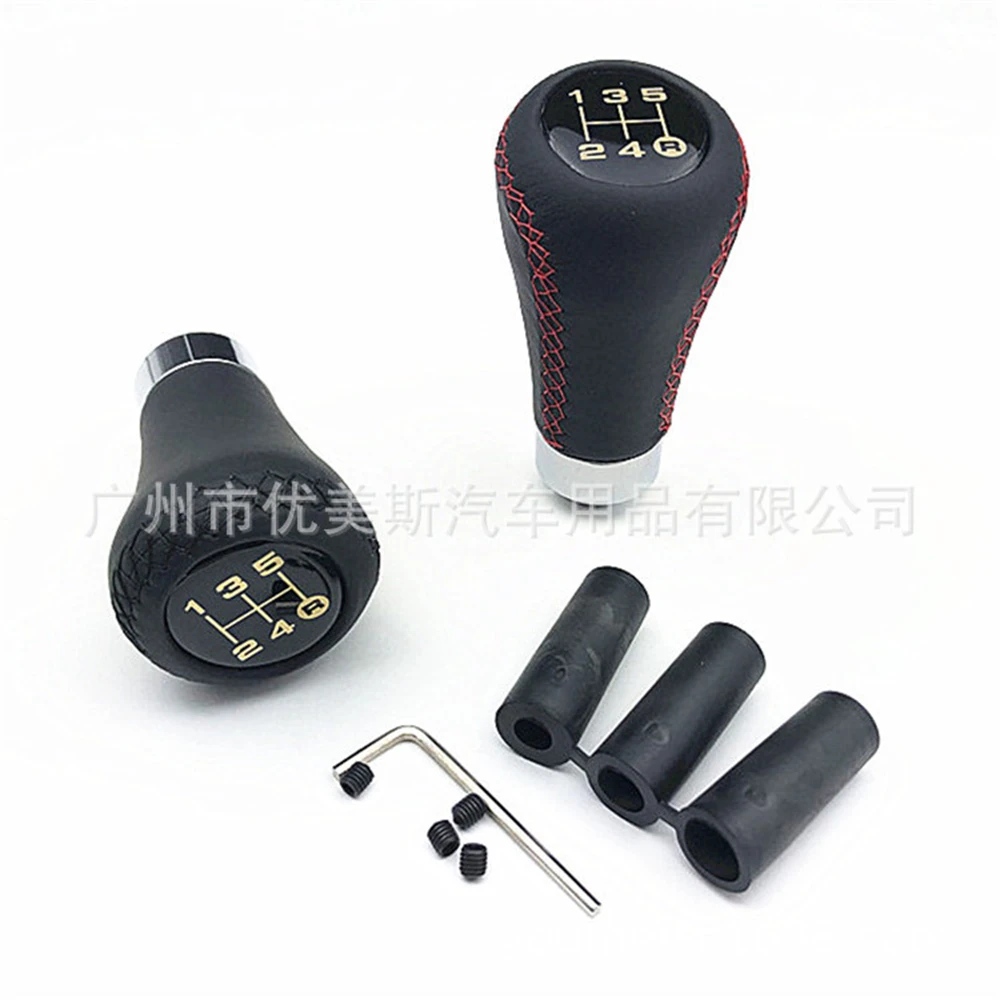 Универсальная ручка переключения передач из экокожи 5 скоростей подходит для Honda