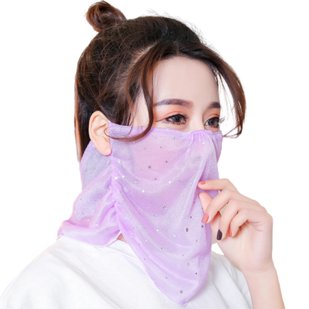 Женский цветочный принт Солнцезащитный блок дышащий для улицы шифон покрытие