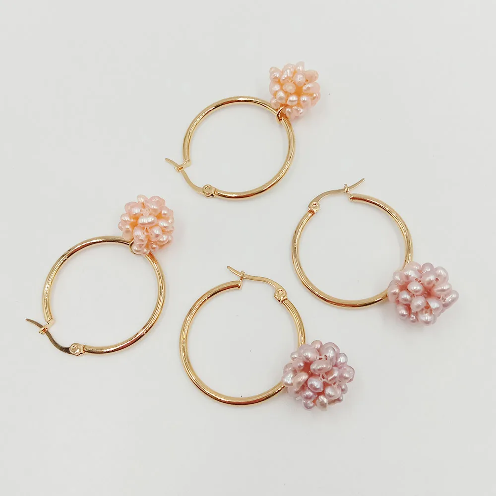 Серьги из натурального пресноводного жемчуга 100% жемчуг AA жемчужные шарики 12 мм