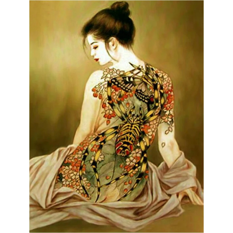 

5D алмазная живопись «сделай сам», Женская художественная вышивка крестиком, 3d домашний декор, полноразмерная/круглая Алмазная мозаика, пор...