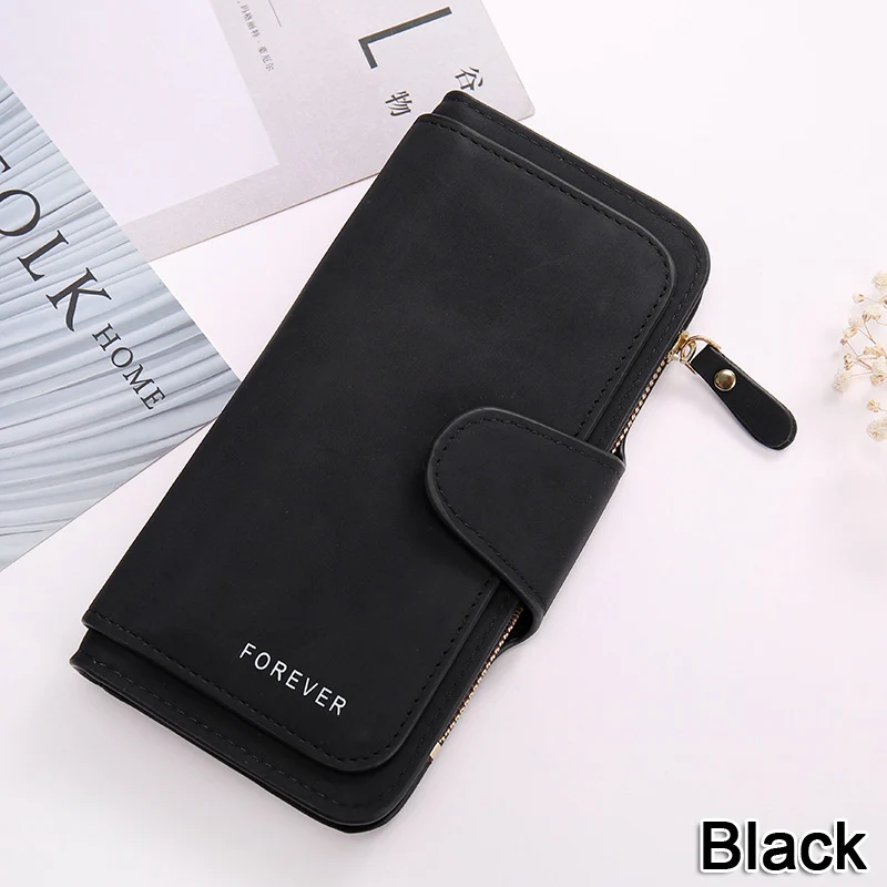 Женские кошельки на молнии Дамские с застежкой держатель для карт удостоверения