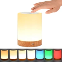 usb rechargeable touch lamp portable table control bedside lamps rgb color changing night light for bedrooms living room