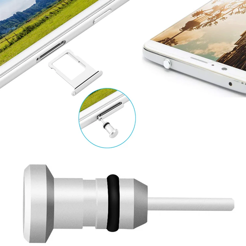 50000pcs/lot Metal 0.35mm Jack Phone Dust Plug silvery color |