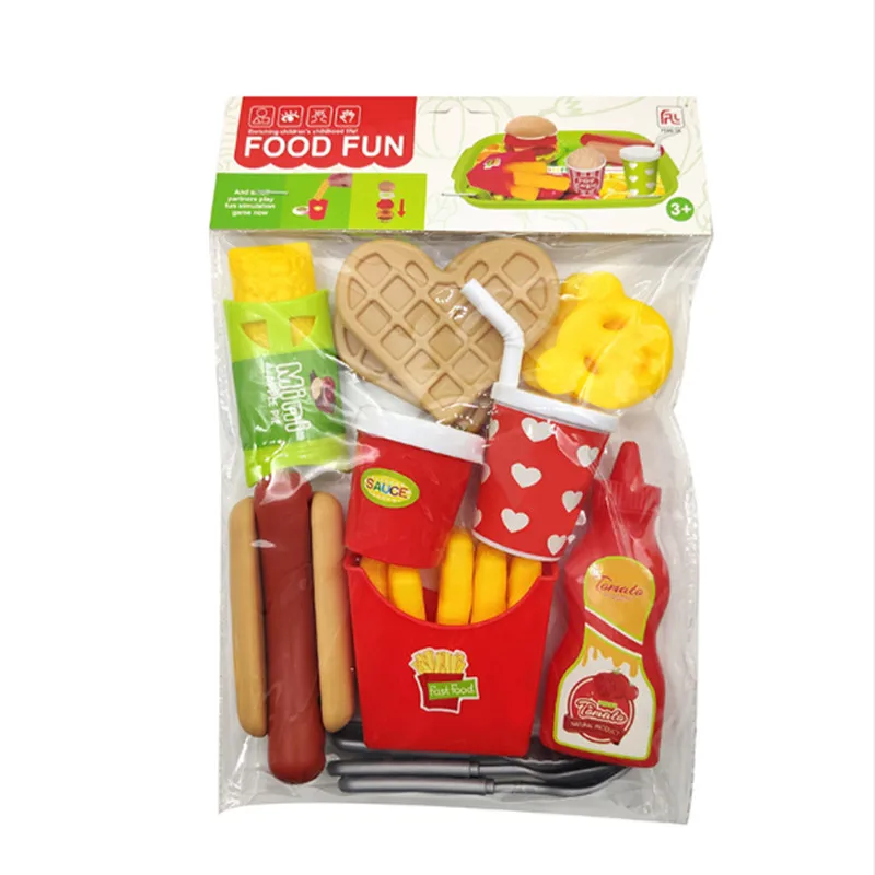 

1 Set Kids Kitchen Toys Set Mini Food Toys Dollhouse Food Pretend Play Set Hot Dog Children Educational Toys Girls Toys Gifts