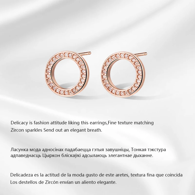 Серьги гвоздики jinzeyi для женщин подвеска на удачу круглые буквы женские серьги с