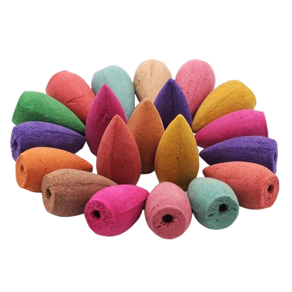 

10 Pcs Incense Cones for Backflow Incense Tower Accessories Colorful Incense Cones