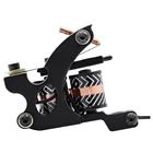 Профессиональная тату-машинка с 10 катушками, тату-машинка для растушевки линейки из сплава для начинающих, поставщик игл для тату-машинки