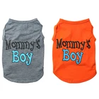 Рубашка Mommys с принтом для мальчиков, для чихуахуа, кошек, собак, футболка, мопс, одежда, костюмы, жилет для щенков, летняя одежда
