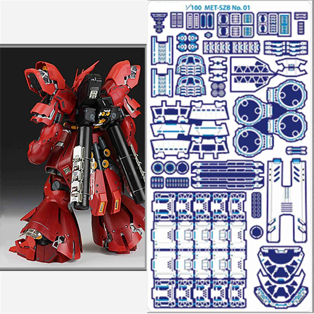 Набор деталей Etch для Bandai MG 1/100 Sazabi ver ka Gundam детали фотографий аксессуары