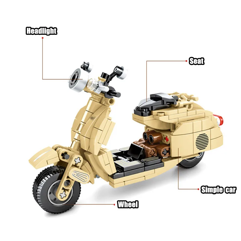 Конструктор SEMBO Creator Детский конструктор мотоцикл скоростной двигатель