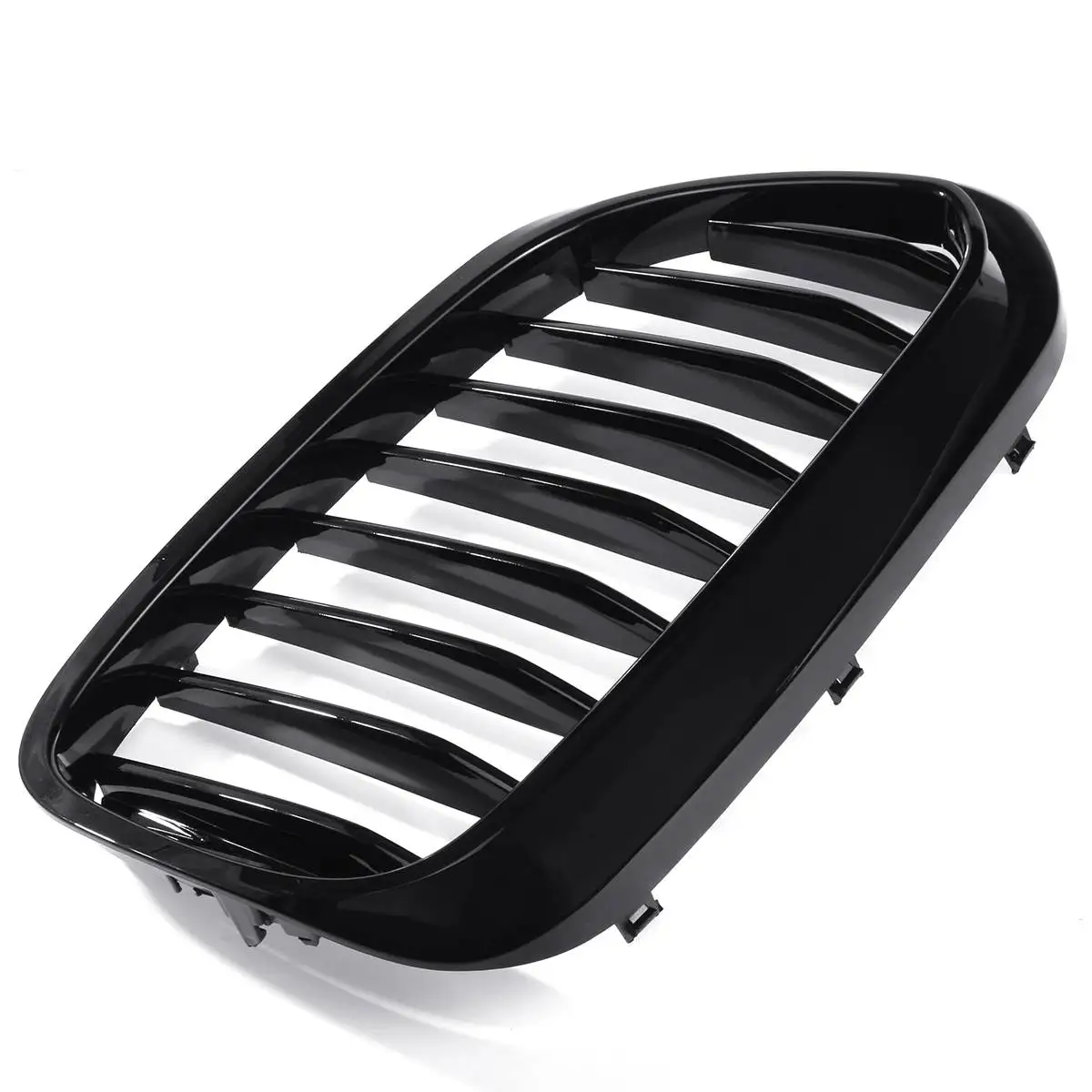 

Pair Glossy Matte Black Front Kidney Grill Grille For BMW 5 Series G30 G31 G38 M5 2017 2018 51137390864 51137390865 51137390866