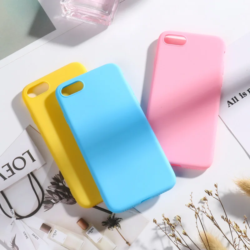 Высококачественный яркий чехол для телефона iPhone 6 6S Plus X XS Max XR мягкий силиконовый