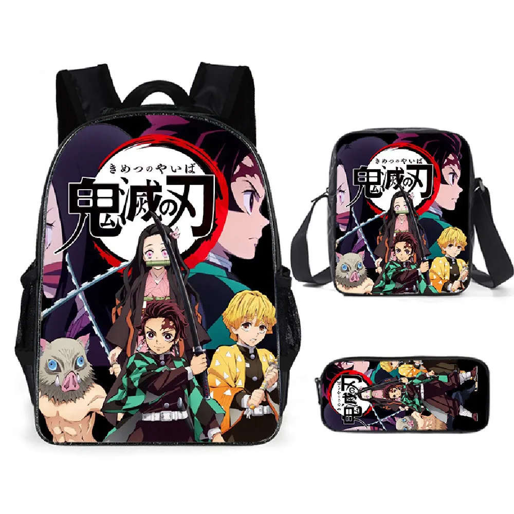 

New Suit Demon Slayer Kimetsu No Yaiba Backpack for Teenager Kid School Bag Girl Boy Travel Shoulder Bag Casual Rucksack Bookbag