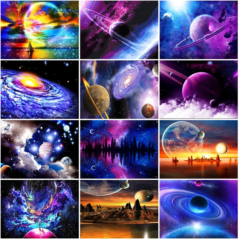 

5D Diamond Painting Universe Galaxy Diy Embroidery Decorative Painting Full Diamond Home Gift Cross Stitch Picture