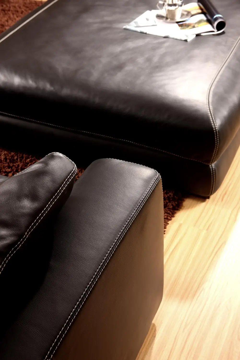 living room Sofa genuine leather couch L shape corner Nordic modern feather sofa muebles de sala cama puff asiento futon | Мебель