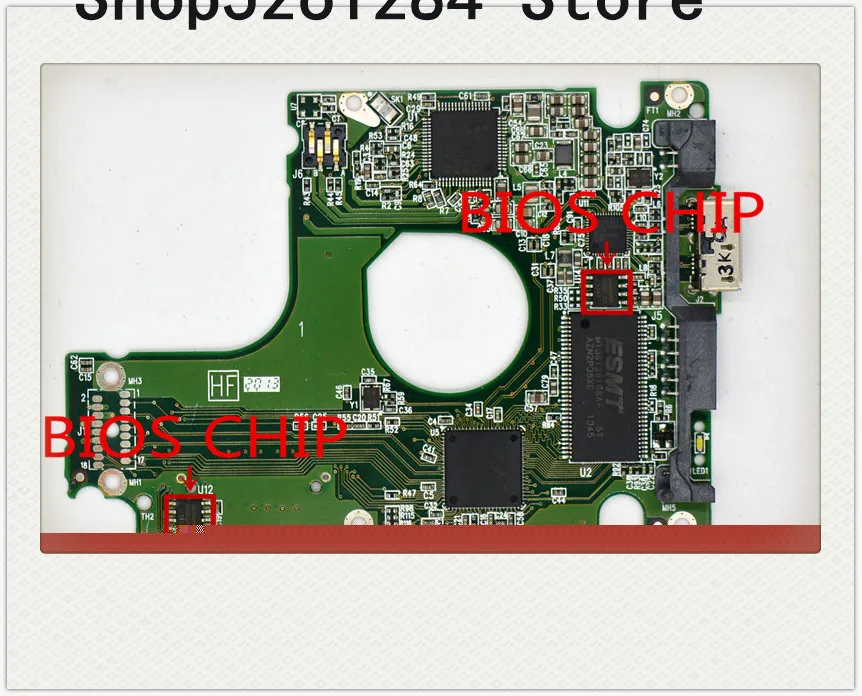 

Материнская плата HDD PCB 2060-771962-000 REV P1 для WD 2,5 дюйма USB 3,0 восстановление данных жесткого диска WD5000LPVT