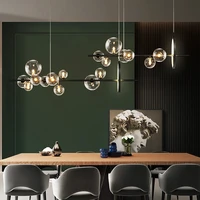 modern suspension chandelier nordic glass ball led pendant light living room dining table bedroom decor home indoor lighting