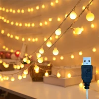 led globe string lights usb fairy string light 50 leds plug in decor for indoor outdoor party wedding christmas tree garden