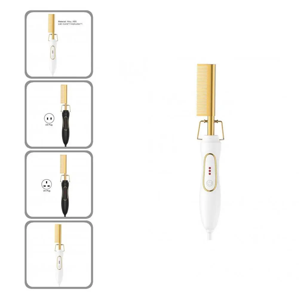 

Detangling Comb Fashion Dry Wet Electric Comb Anti-slip Easy to Use Curling Comb