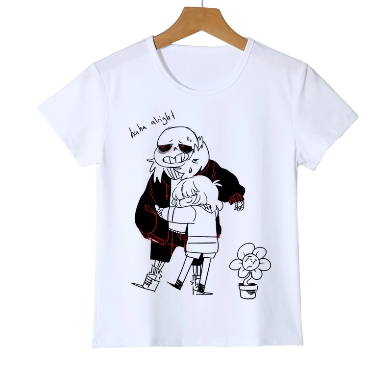 Новое поступление Детская футболка с надписью Aftertale Sans крутая для маленьких