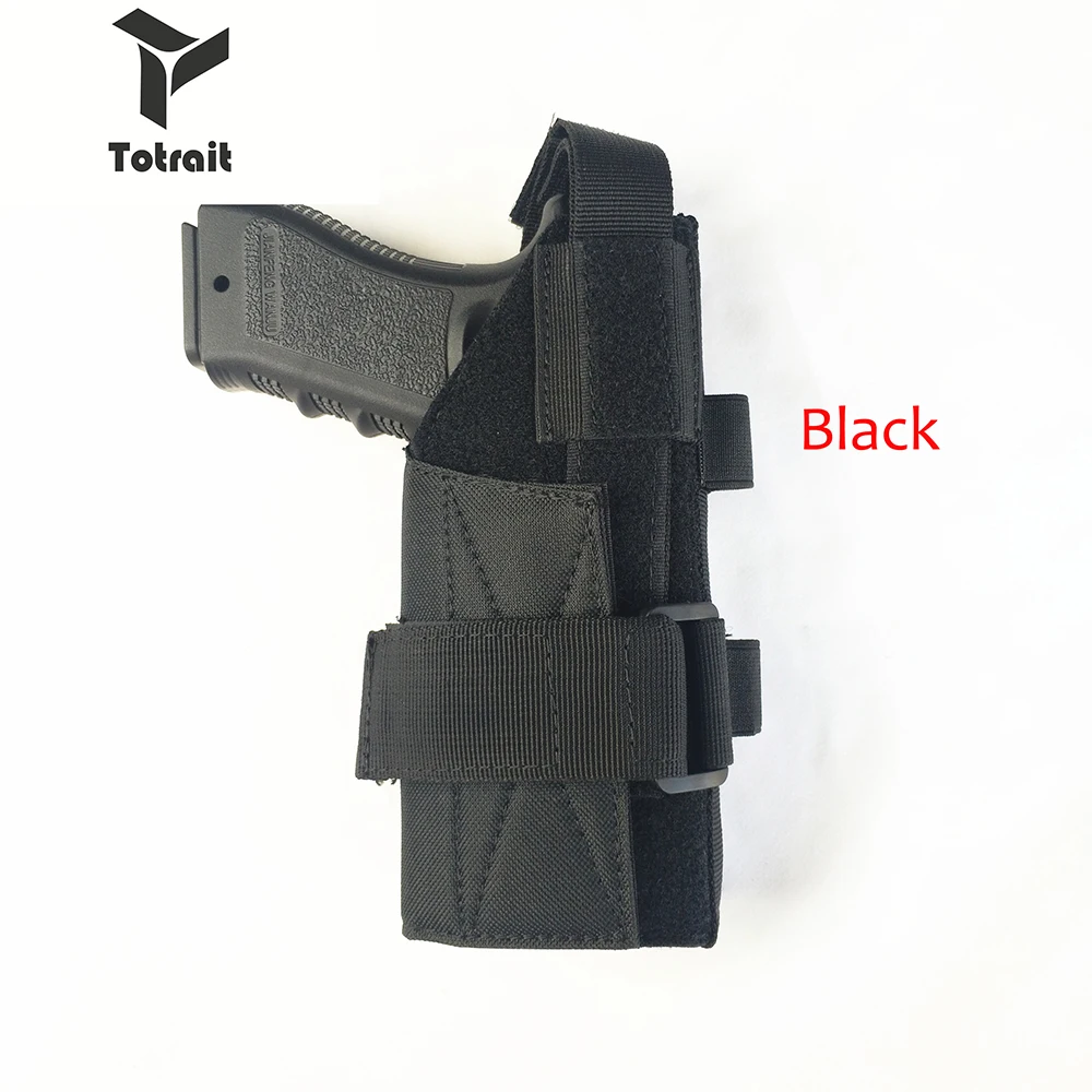 black Totrait тактический пистолет кобура Glock серии molle модульный ремень кобура Tornado нейлоновый чехол для правшей шутеров - Цвет: black