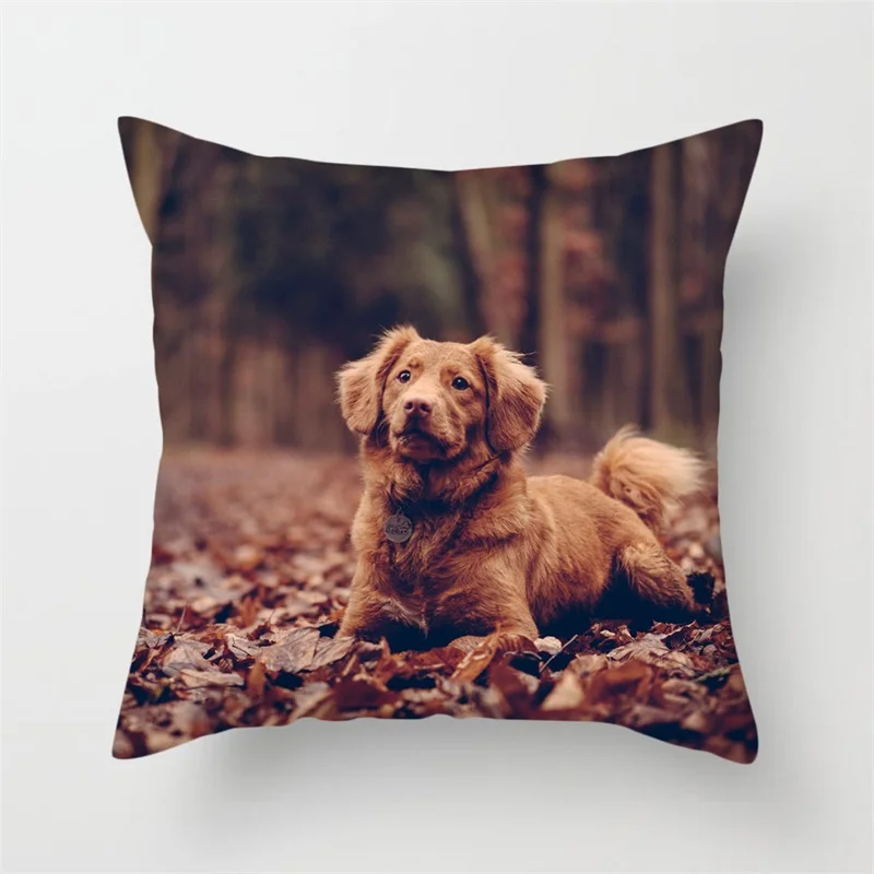 Чехол для подушки Fuwatacchi с изображением милых собак наволочки принтом в виде