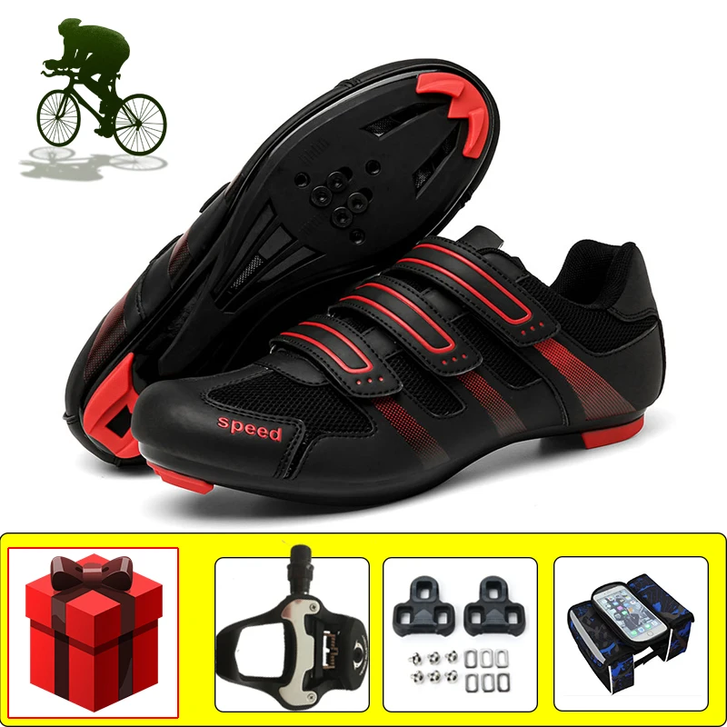 Professional Cycling Sneakers Men Bicycle Riding Shoes Add Pedals Zapatos Ciclismo Self-locking Breathable Bicycle Footwear