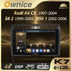 Автомагнитола K7 Ownice, стерео-система на Android 10,0, 6 ГБ, 128 ГБ, с панорамой 360, для Audi A6 C5 S6 2 RS6 1, с GPS, DSP 8 ядер, 1280*720, 4G, LTE