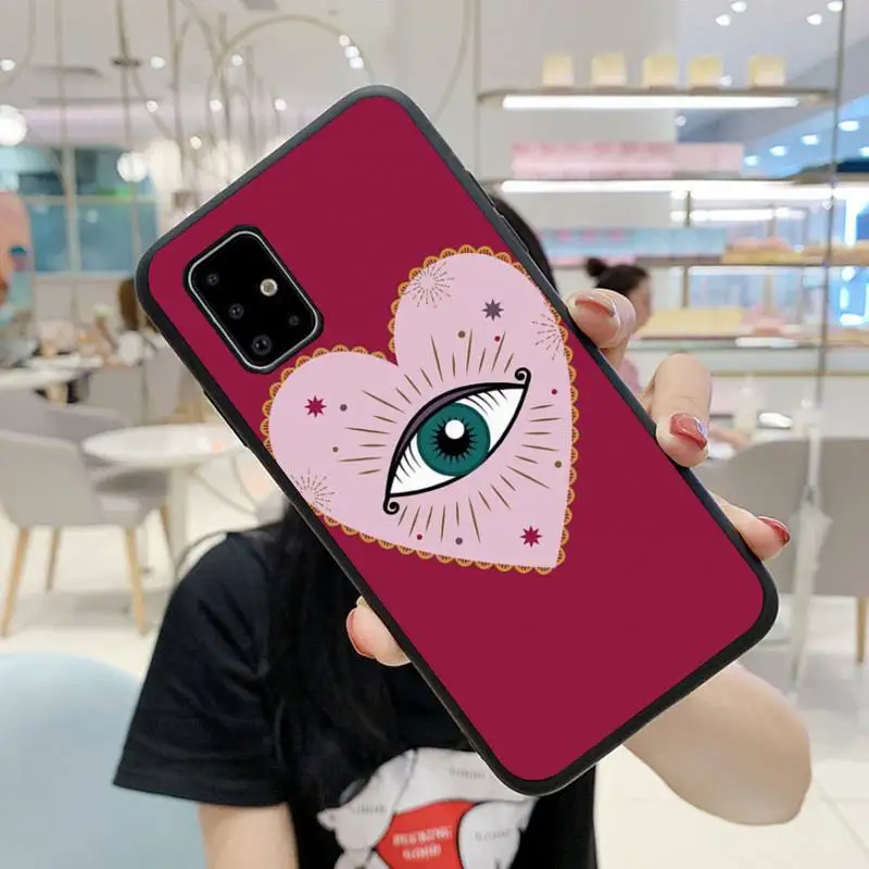 

Evil Eye Phone Case For Samsung S5 S6 S7 S8 S9 S10 S20 S21 Edge Plus E Fe Lite Fundas Cover