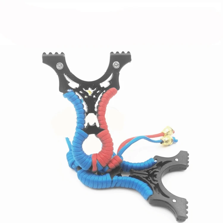 Сплав плоские кожаные Росомаха Рогатка зажим Бесплатная с перекрестной