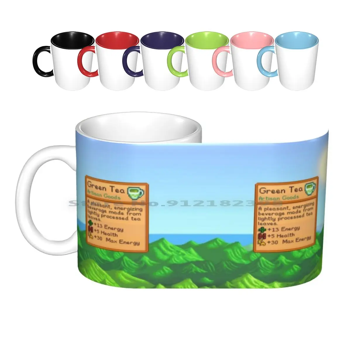 

Кружка Stardew Valley для зеленого чая, керамические кружки, кофейные чашки, креативные чашки для молока, чая, долины, звезд, видеоигр, чашка для нап...