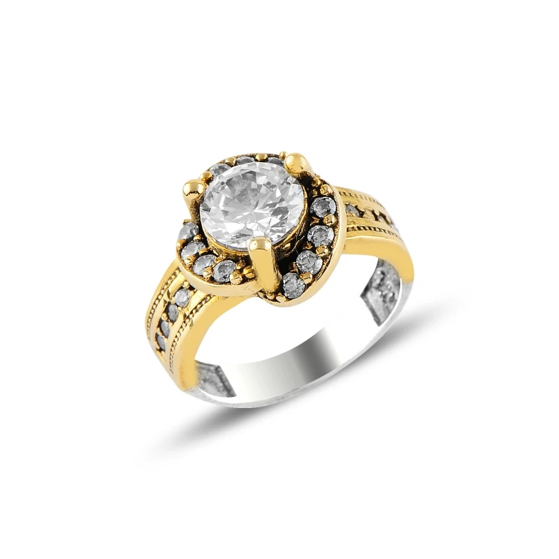 

Silverlina рафинированного серебра циркона камень аутентичные кольцо