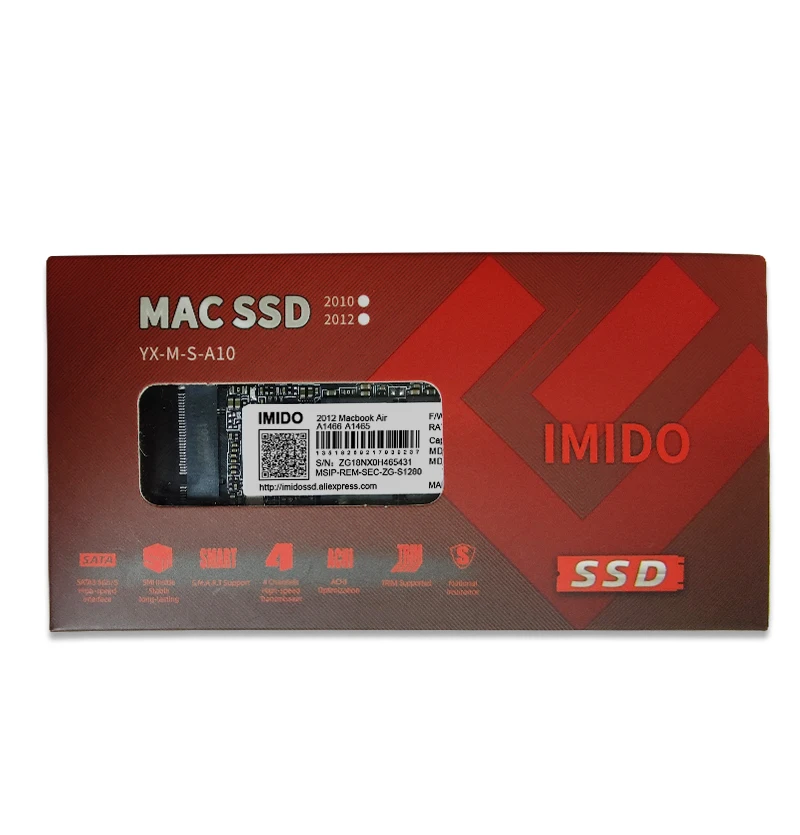 SSD 64  128  256  512   2012 Macbook Air A1465 A1466 Md231 Md232 Md223 Md224   MAC SSD