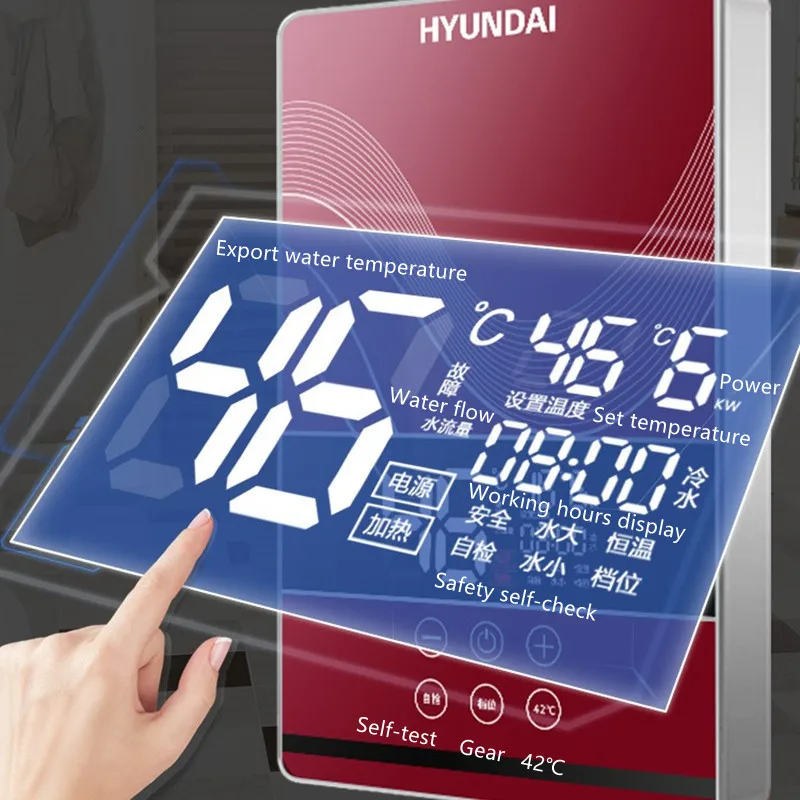 electric water heater electric shower quick heating dc machine household kitchen bathroom unlimited hot water remote control free global shipping