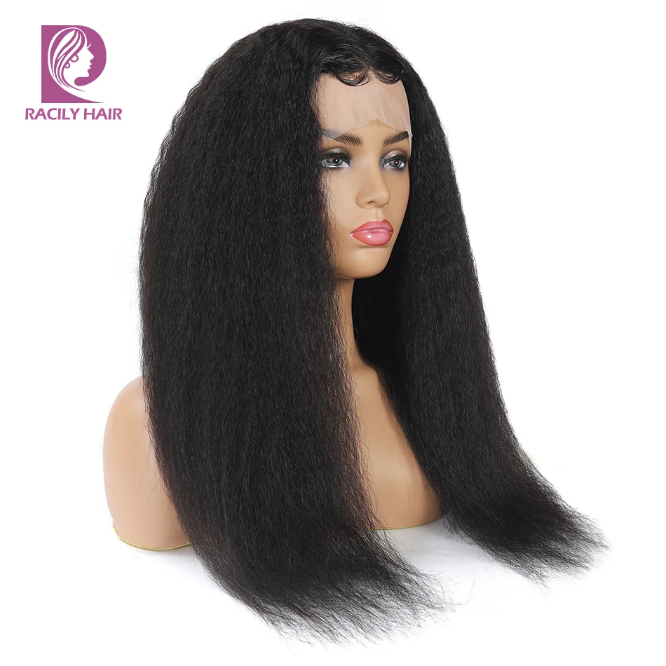 Бразильские кудрявые прямые кружевные передние парики для черных женщин 13x4