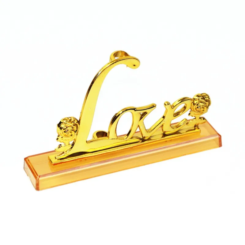 24K Gold Фольга отделка из розового романтический цветок с длинными стеблями любовь