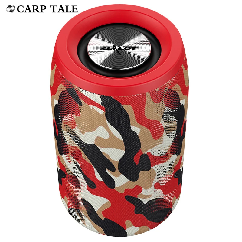 

Portable HIFI subwoofer Bluetooth speaker TWS Handsfree phone call FM Outdoor music speakers Support AUX TF USB cute camouflage